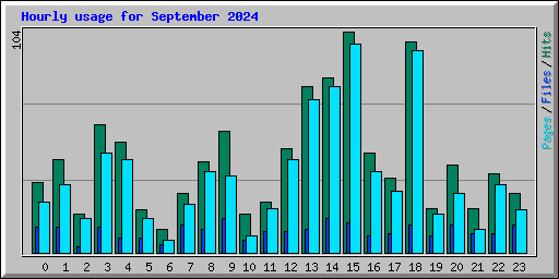 Hourly usage for September 2024